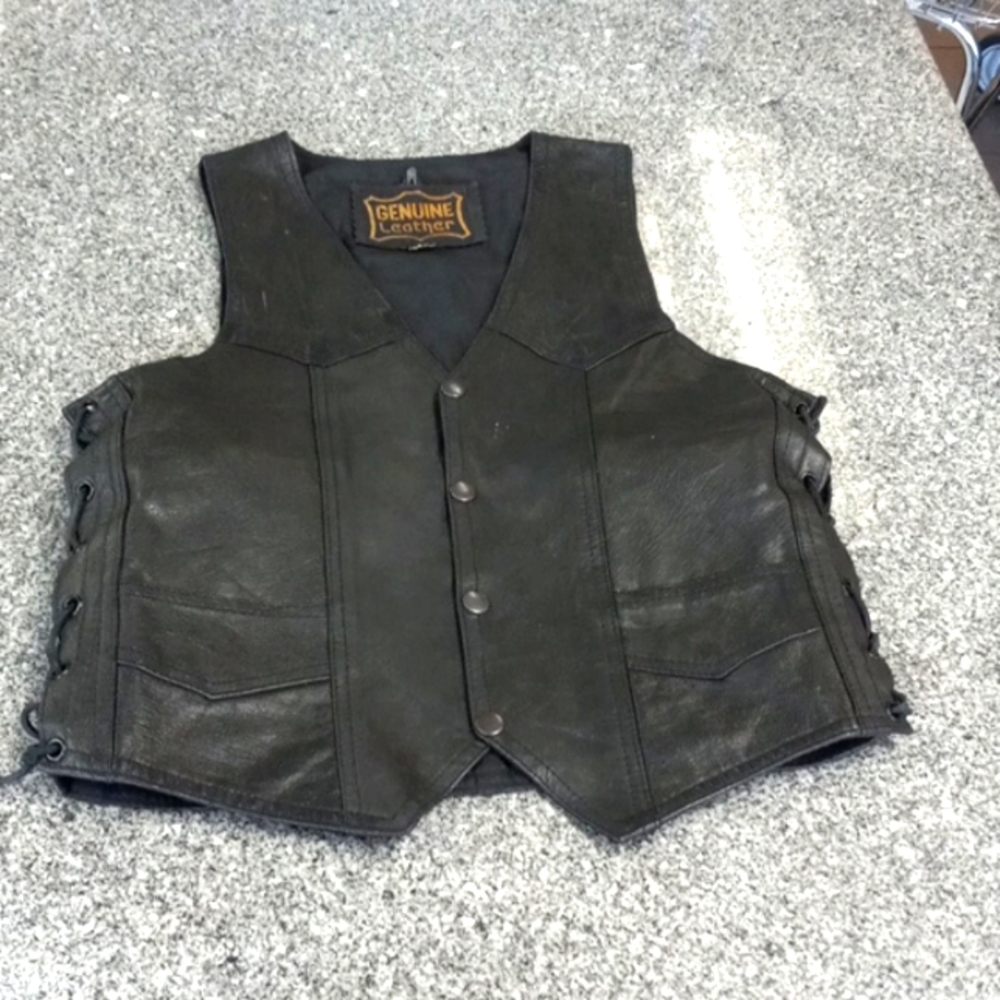 Leather vest